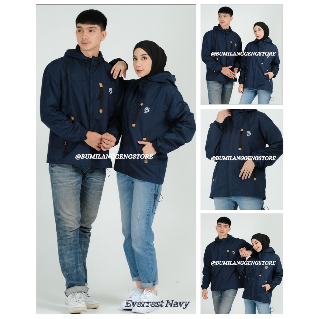 Jaket Couple Parasut Jumbo Waterproof Original FCF SINAI Size M L XL XXL / Jaket Gunung Pria Waterproof FCF