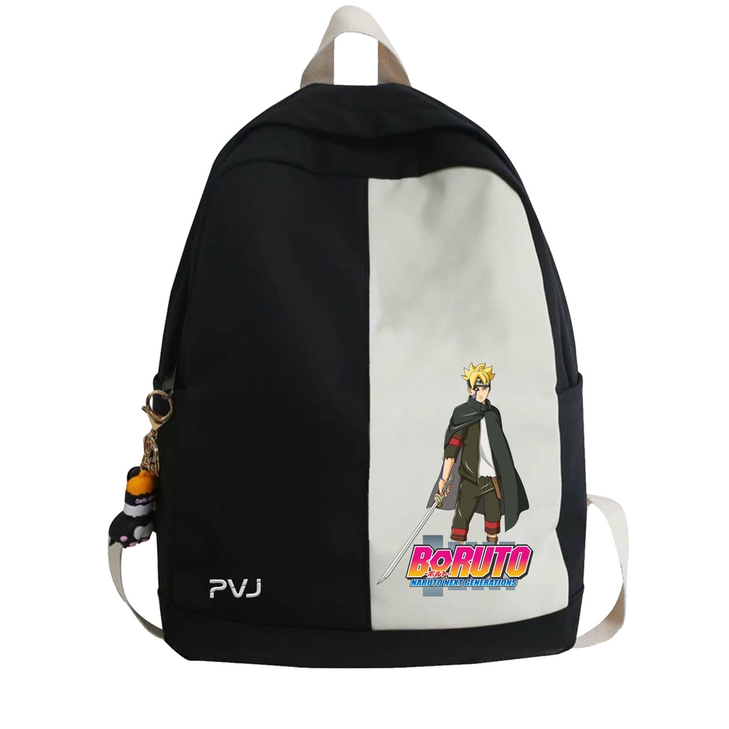 PVJ - Tas Anak Sekolah SD Laki-laki dan Perempuan Motif Anime Boruto