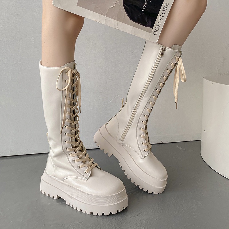 [DF FOOTWEAR] Sepatu Long Boots  Ala Korea Selutut Import Premium Quality DF 625