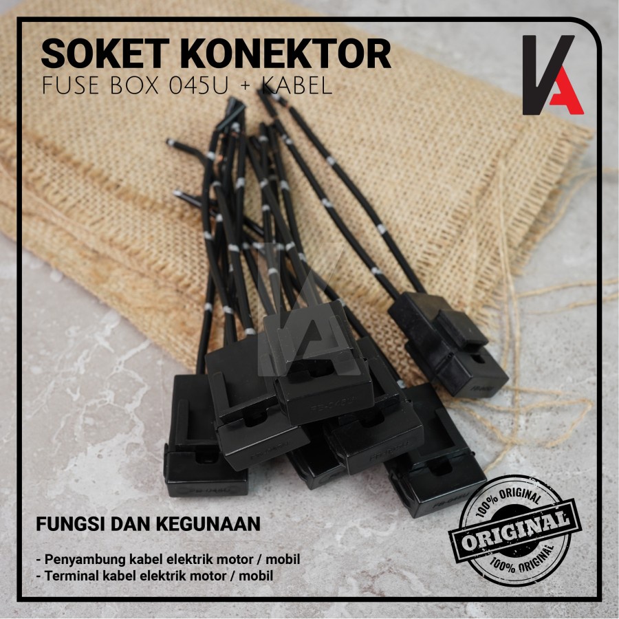 Soket Sikring 045U / Rumah Sikring / Socket Sekring Fuse Box Hitam