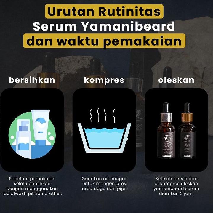 CUCI_GUDANG[FREE ONGKIR] Yamani Beard Growth Oil Penumbuh Brewok Alis dan Rambut Pria Cepat