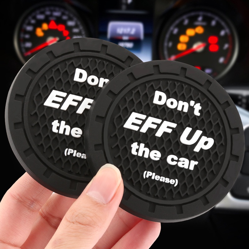 Tatakan Gelas Karet Mobil Cup Holder Tahan Air Debu Protection Pad Aksesoris Styling Mobil