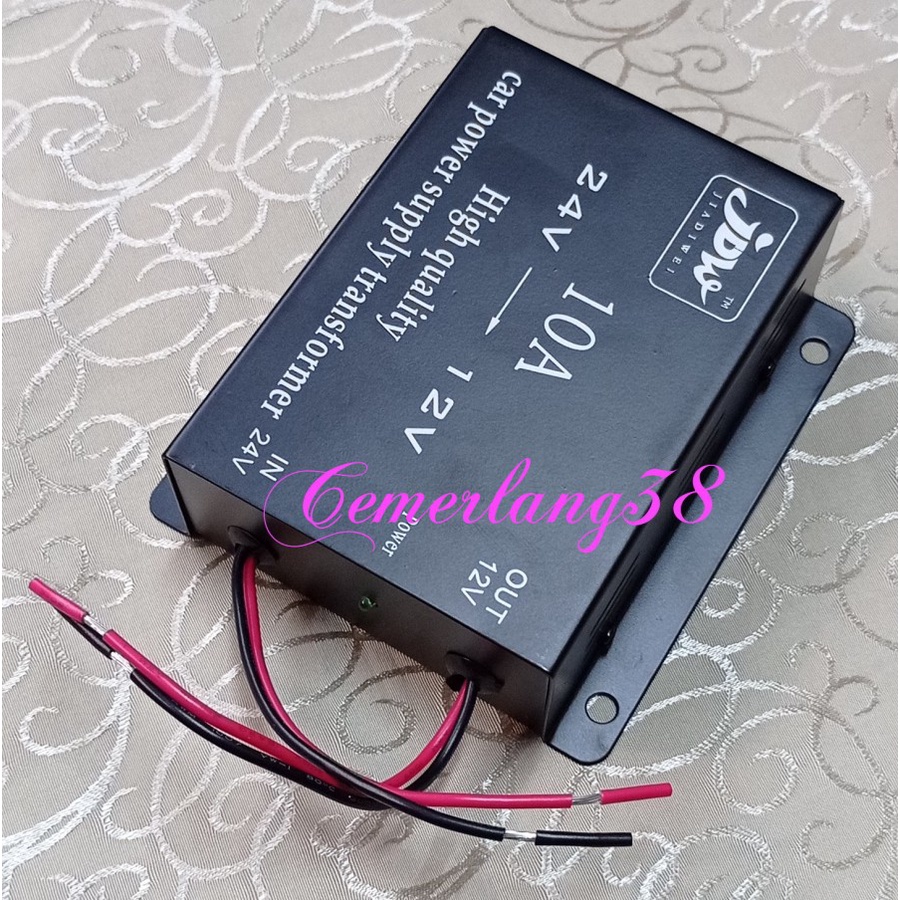 Step Down 10A DC 24V to 12V Car Power Supply Transformer Converter