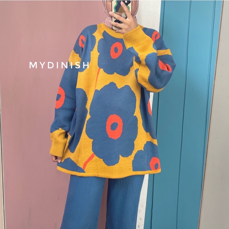 Arira Blouse - Atasan Blouse Wanita Motif Bunga