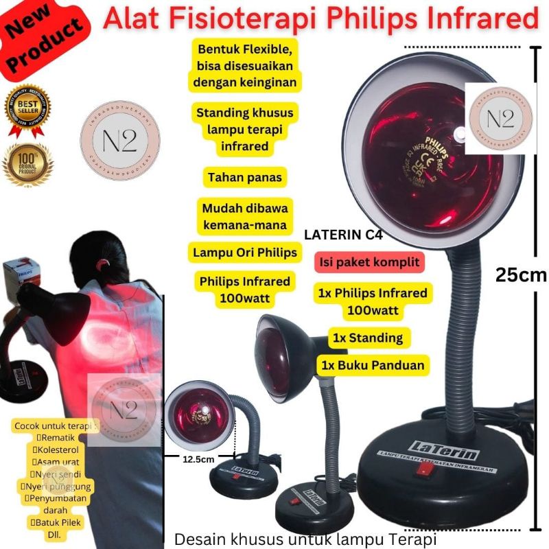 Alat fisioterapi set Lampu Terapi infra red infra merah infrared Terapi otot  sendi pegal stroke 100