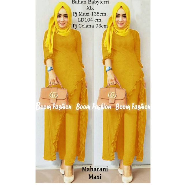 PIK - Maxi Maharani L(73141), XL(7663), XXL(83151) / BEST SELLER/ MAXI WANITA JUMBO/ GAMIS MUSLIM