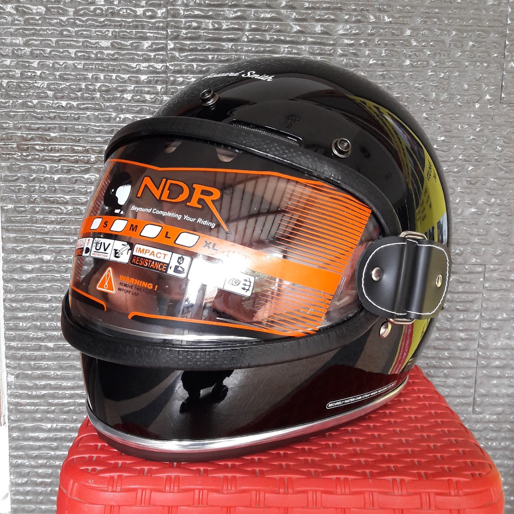 Helm cargloss howard smith visor carglos goggle BLACK XL