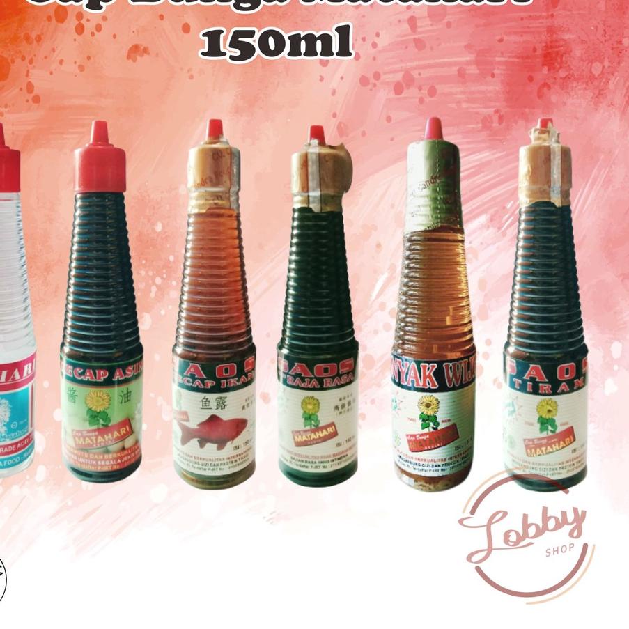 

ㅹ Penyedap Rasa Cap Bunga Matahari 150ml | Minyak Wijen | Rajarasa | Kecap Ikan Asin | Cuka | Tiram | Sesame oil | vegetable oil | Saos Inggeris Worcestershire Sauce | flavoring ふ