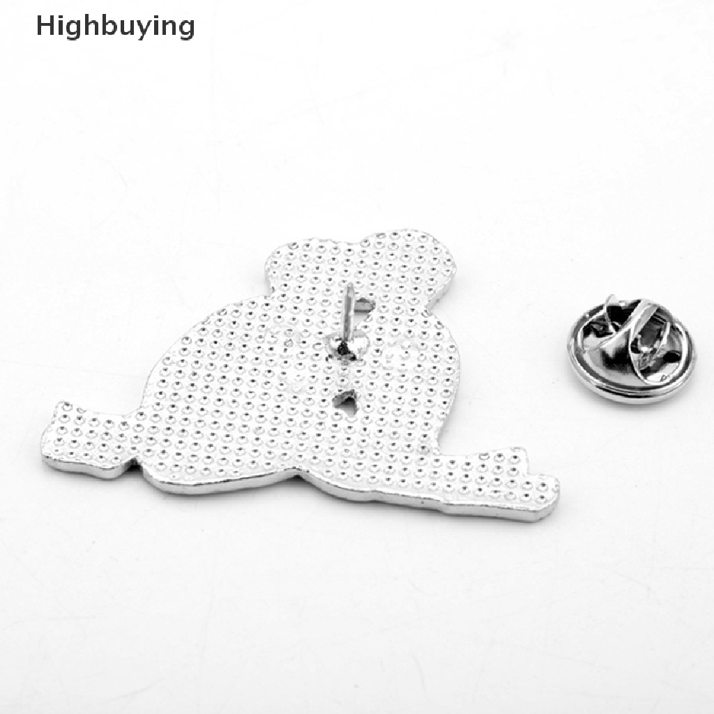 Hbid Enamel Man and Man Hugging Kissing Pins Hitam Putih Merangkul Gairah Bros Lencana Perhiasan Hadiah Glory