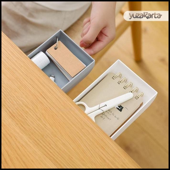 

Laci Mini Bawah Meja Under Desk Tempat Storage Box Case Perekat Sticky