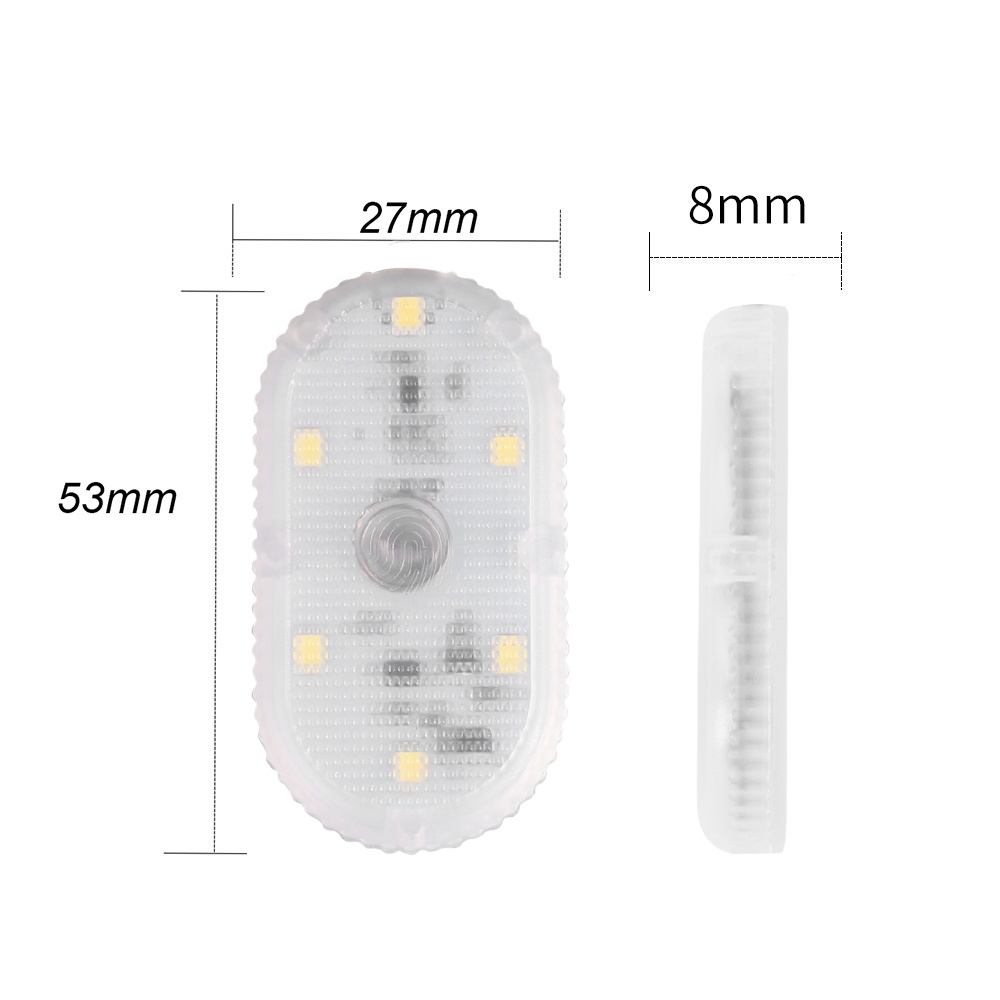 Lampu led 5v Di Mobil sensor Sentuh Jari Lampu Baca Lampu led USB charging 6lampu Manik-Manik Lampu Pintu