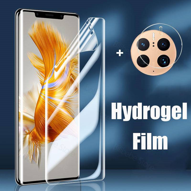 Hydrogel Film Screen Protector Untuk Huawei Mate 50pro RS Film Pelindung Lensa Kamera Untuk Huawei P50 Pro P50Pro Bukan Kaca