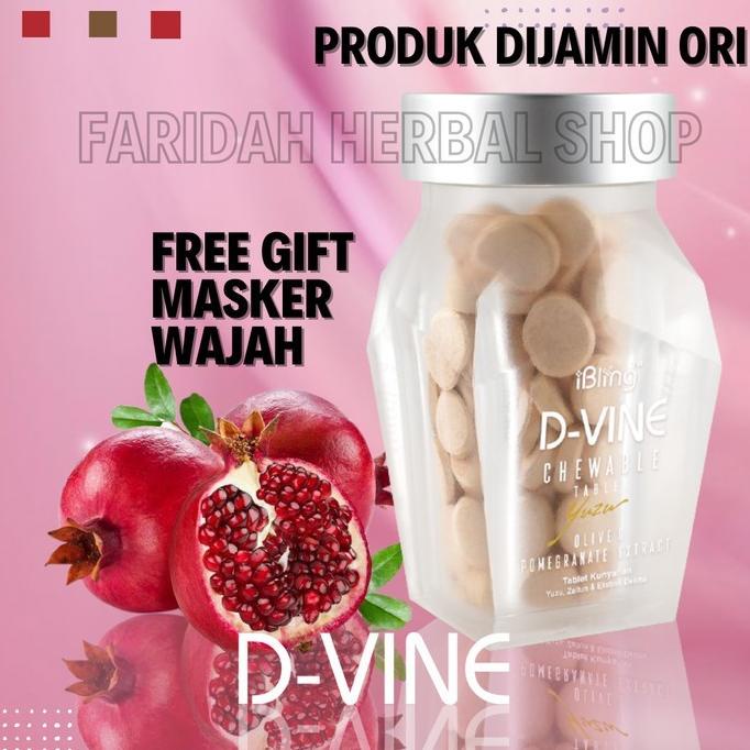 (BISA COD) d vine dvine collagen candy isi 60 pcs dijamin Original 100%