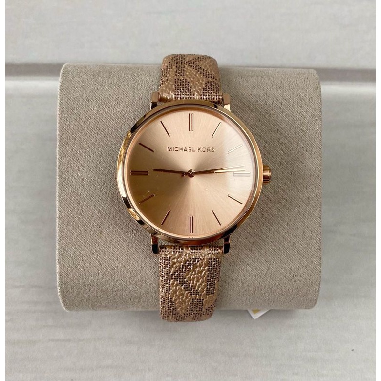 Jam Tangan MK7128 Addyson Watch Signature Metallic Rosegold Original Authentic s