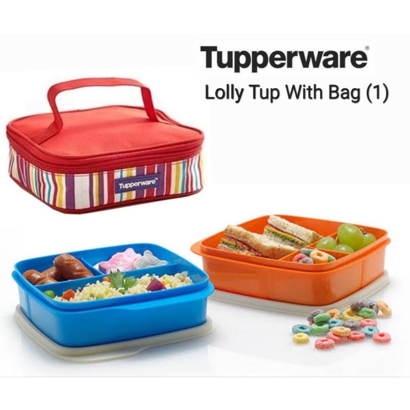 PROMO  Tupperware Lolly Tup  With Bag (1 Pcs) // Kids Lunch Mini Tempat Wadah Makan Dengan Tas Bawa 