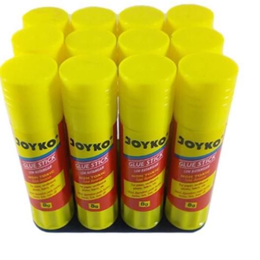 

➫Baru (12 pcs) LEM GLUE STICK JOYKO 8 GRAM /LEM STIK KERTAS 8 GR 92 ➫