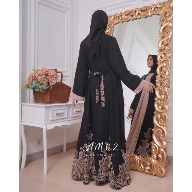 Annemarie ORI Amore by Rubby / annemarie bunga / gamis abaya / dress abaya / gamis ORI Amore by rubby