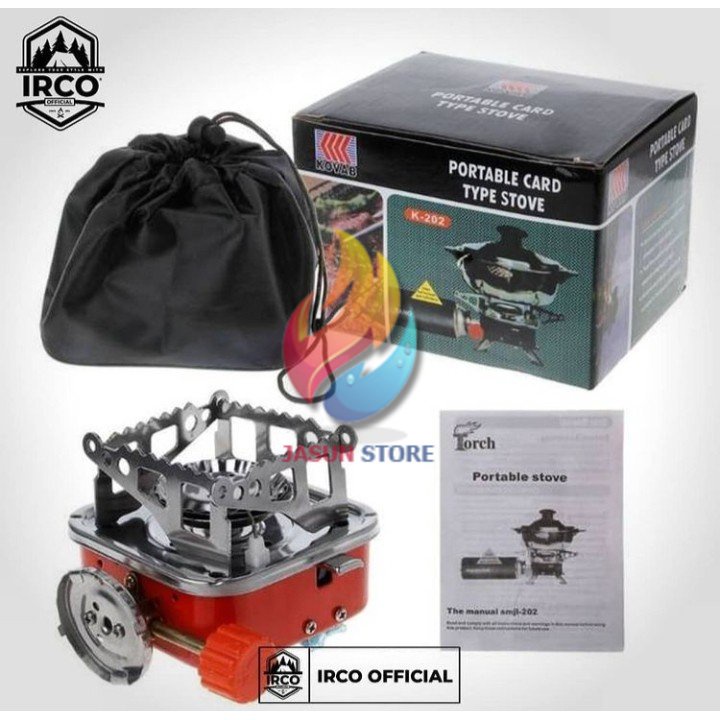 BISA COD! Kompor Gunung / Kompor Portable / Kompor Pendaki  - Windproof Gas Kaleng Hi-Cook Stove