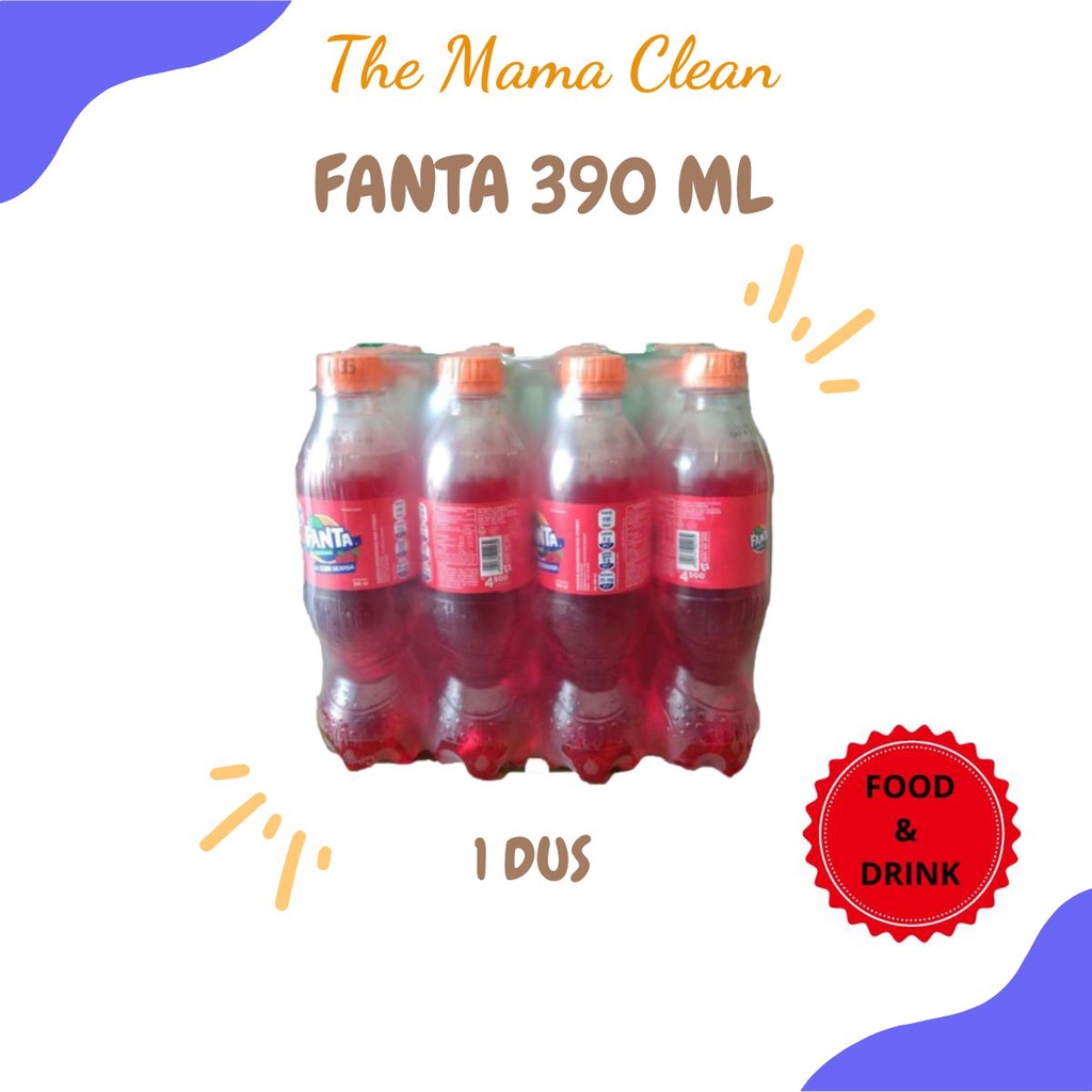 

FANTA STRAWBERRY BOTOL 390ML 1 DUS = 12 PCS