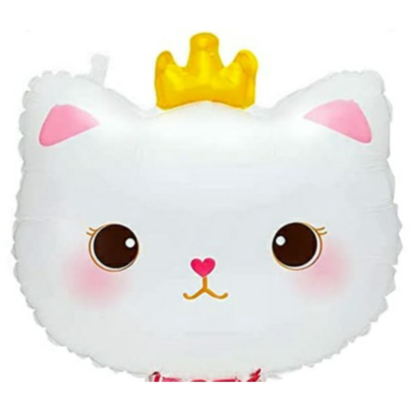 Balon Gas / Helium Kepala Kucing Mini