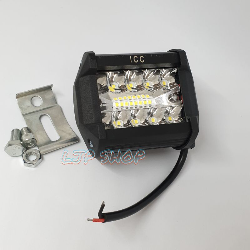 LAMPU TEMBAK SOROT CWL 18 LED SUPER TERANG MIKA ALUMINIUM MOTOR MOBIL