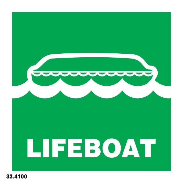 

Marn Imo Symbol Lifeboat 33.4100 / Sticker Imo Fluorescent