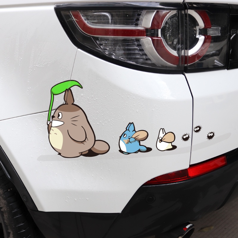 Tetangga Saya Totoro Stiker Reflektif Miyazaki Hayao Komik Stiker Kartun Decal Dekoratif Lucu Motorycle Mobil Stiker