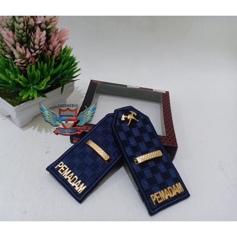 Pangkat PDU Pemadam kebakaran/Damkar Gold 3A Bordir Exclusive