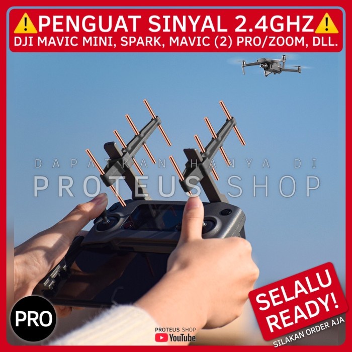 2.4Ghz Yagi Penguat Sinyal Signal Booster Dji Mavic Mini Pro Air 2