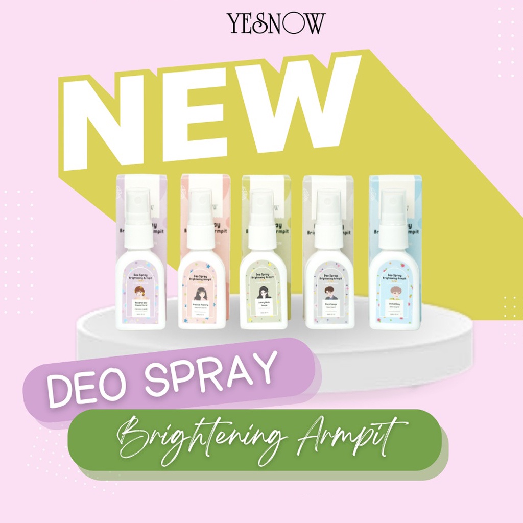 Yesnow Deo Spray Brightening Armpit 3in1+DNA Salmon - 30ml