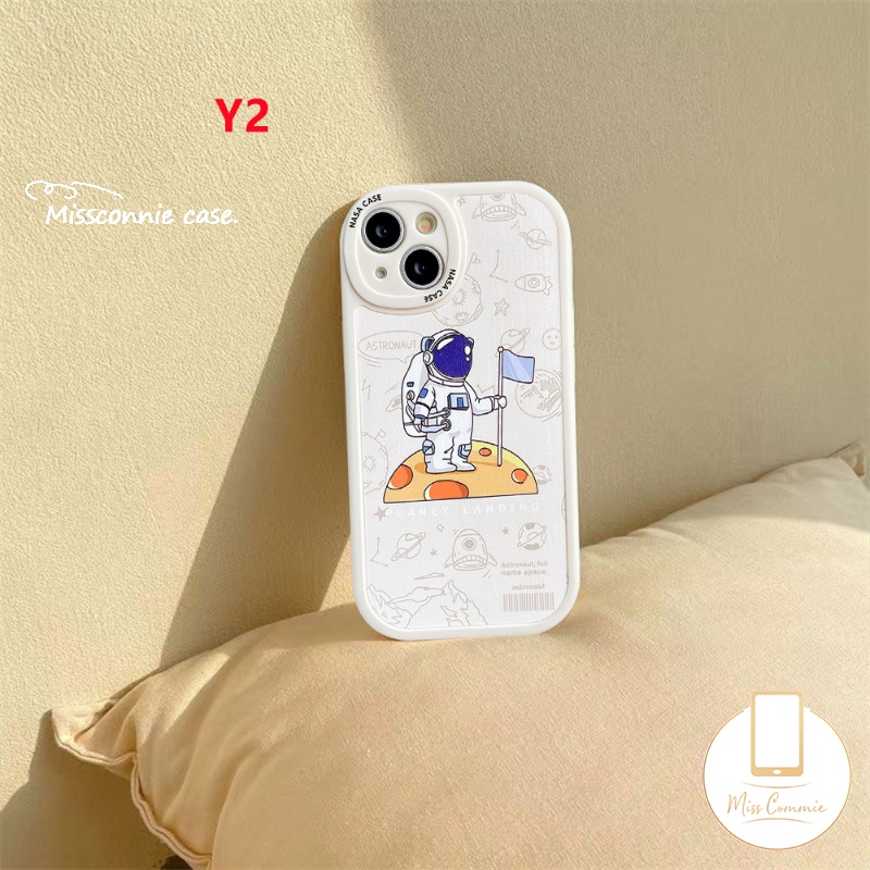 Case Untuk Samsung A04s A04 A03s A13 A12 A53 A14 A50s A30s A03 A23 A50 A32 A73 A02s A21s A52s A22 A33 A11 A20s A72 A52 A31 A10s A20 M23 A71 A51 Casing NASA Luar Angkasa Astronot Kartun Lembut