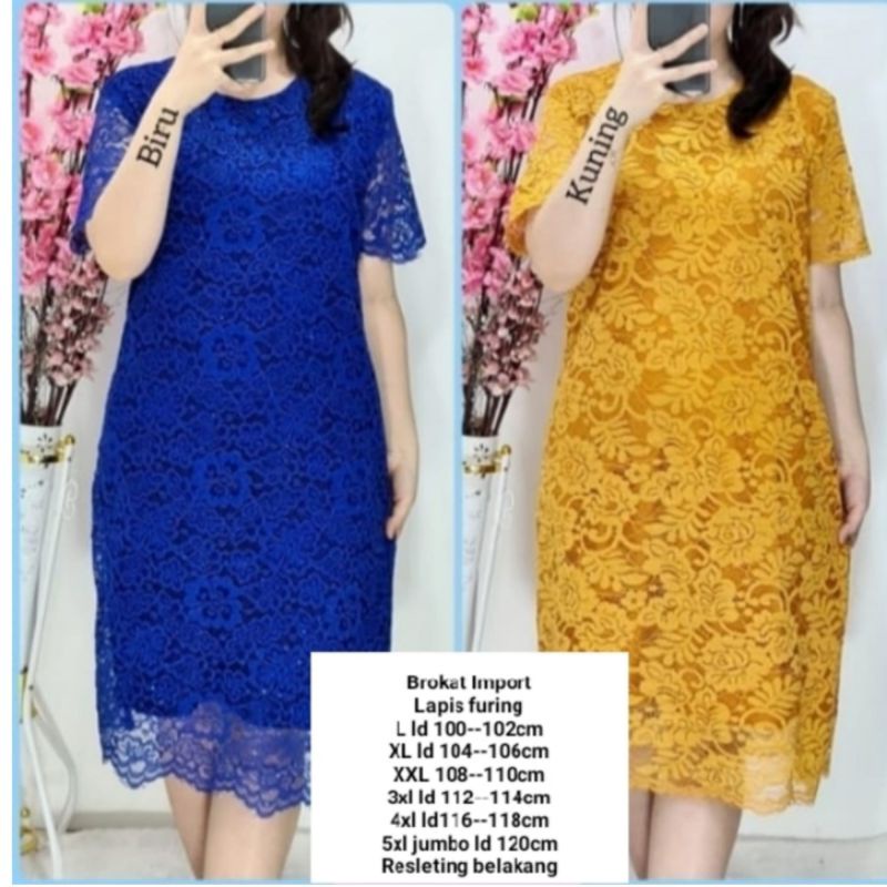 dress brokat juwita xxL 3xL