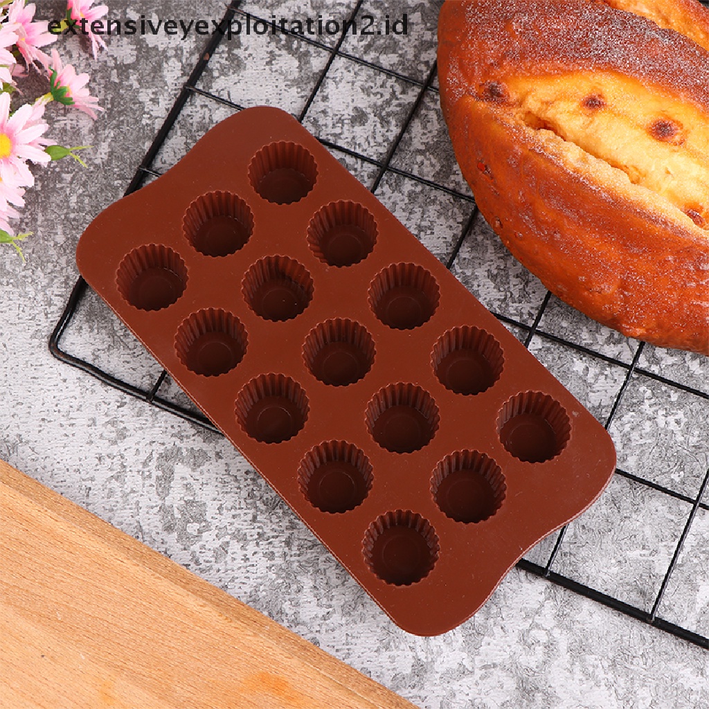 {NEW} Cetakan Silikon Rongga 15cetakan Coklat Alat Dekorag Kue Aksesoris Dapur.