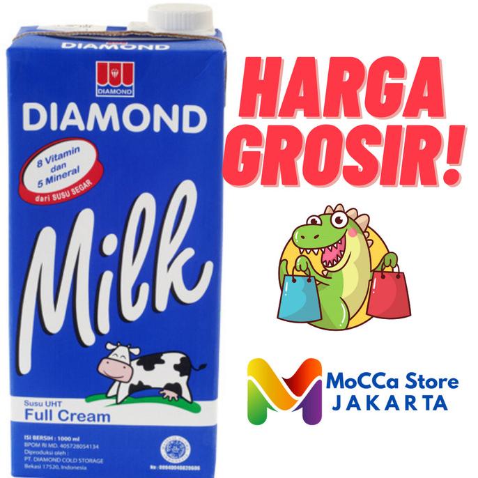

Susu UHT Diamond Full Cream Plain 1 liter per karton 12 pcs TERLARIS TERPERCAYA ORIGINAL