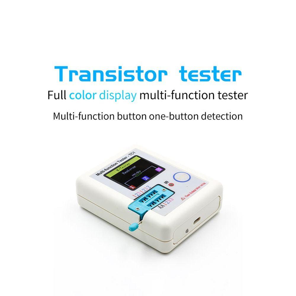Lanfy Multi-meter Transistor Tester Backlight LCD Multifungsi 1.8 &quot;TFT Diode Triode Kapasitor