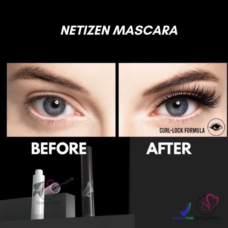 `ღ´ PHINKL `ღ´ Madame Gie +62 Mascara pelentik bulu mata NETIZEN fiber hitam hasil seperti extension