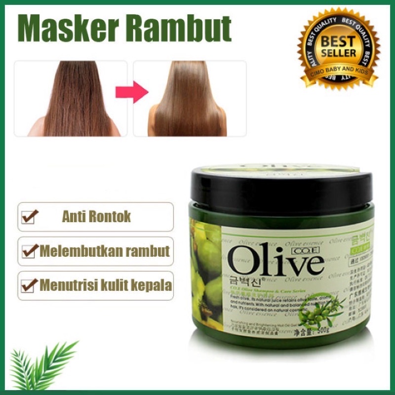 &lt;ub.x&gt; 500 gr - olive hair mask by ce.o original - masker rambut olive 500g