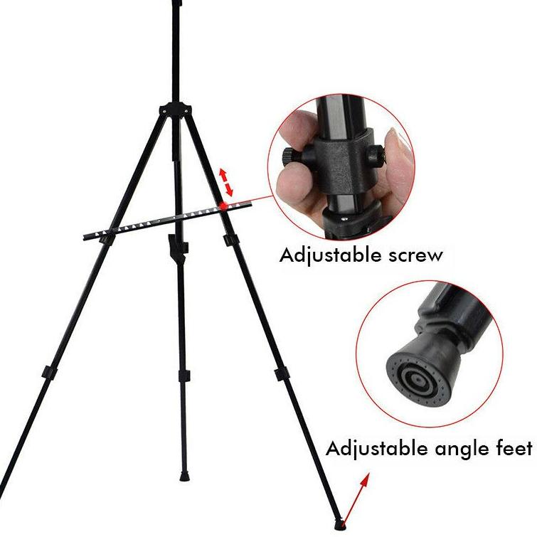 

Product(W34Y)✪ Tripod Foto Standing Easel melukis stand holder papan tulis tripod holder lukisan viral