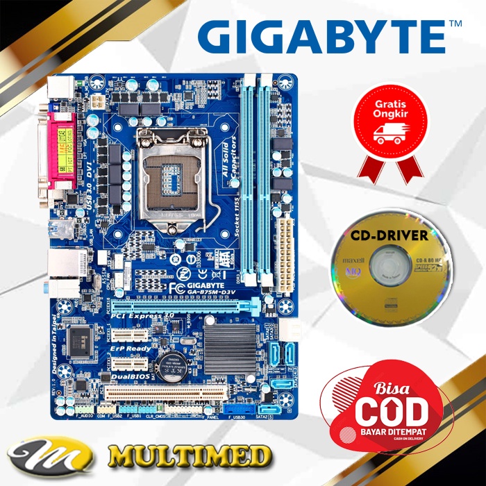 Mainboard LGA 1155 B75 DDR3 Gigabyte USB 3.0