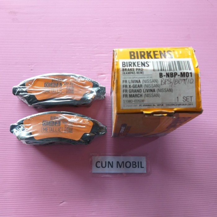 Brake pad Birkens Nissan Livina,Grand Livina, March,X GeardepanNBP M01