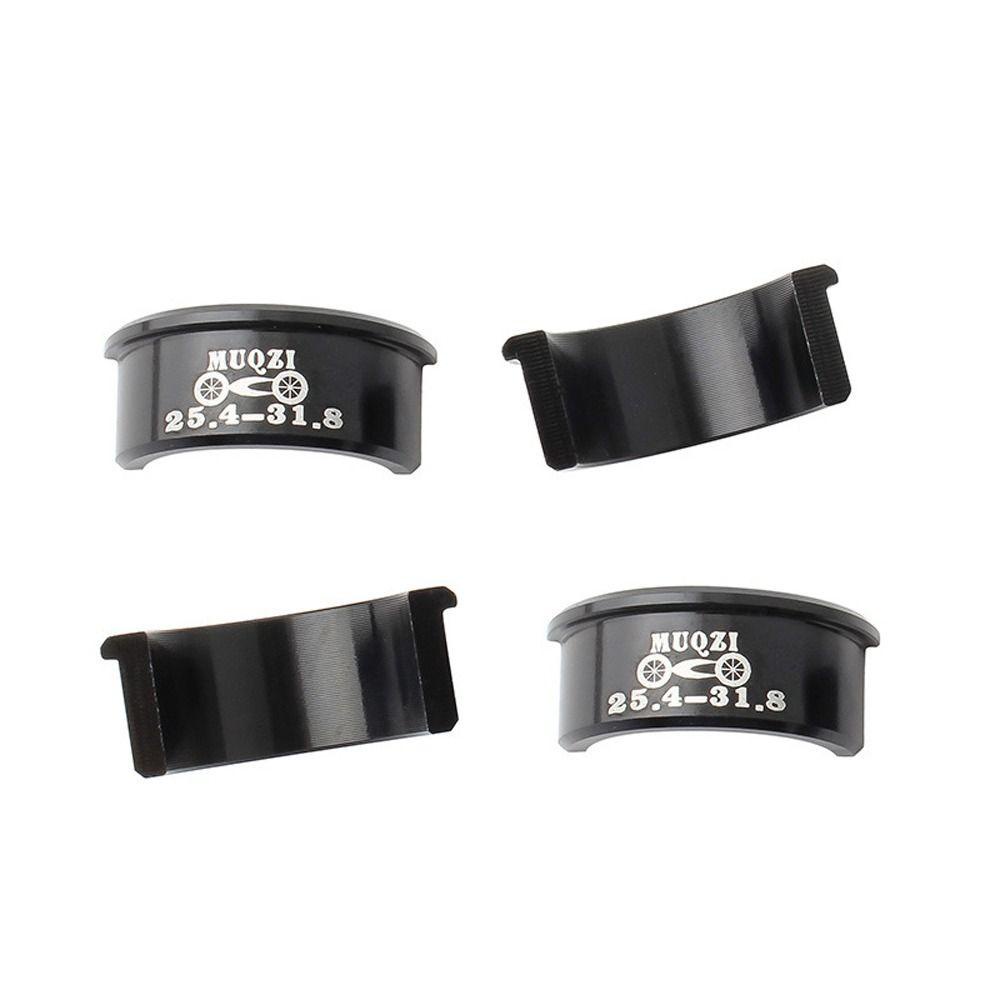 Agustina Instalasi Stang Sepeda MTB Sepeda Jalan Aluminium Alloy Mengurangi Spacer Stang Adapter Pemasangan Bukaan 25.4 Ke 31.8mm