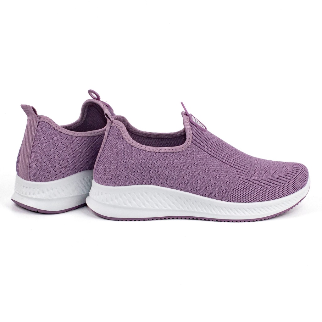 Sepatu Slip On Terbaru Sneakers Wanita Import Tanpa Tali Fashion Korea Casual Sport Shoes A032