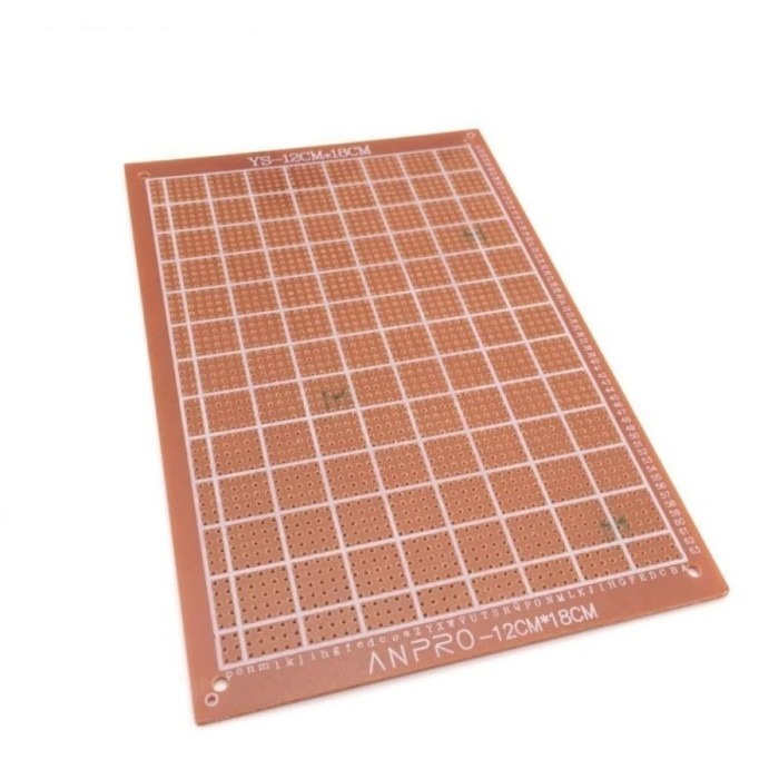 PCB Lubang 12x18Cm Bolong IC Dot matrix titik PCB bolong 12 x 18 CM