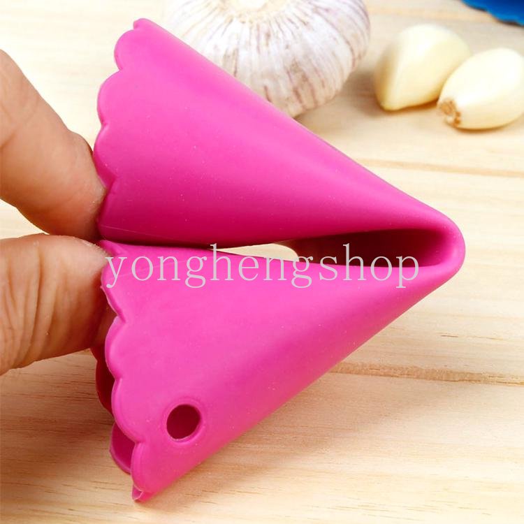 Kreatif Silikon Pengupas Kulit Bawang Putih Penghilang Kulit Garlic Stripper Tabung Manual Mengupas Alat Dapur Gadget Warna Acak