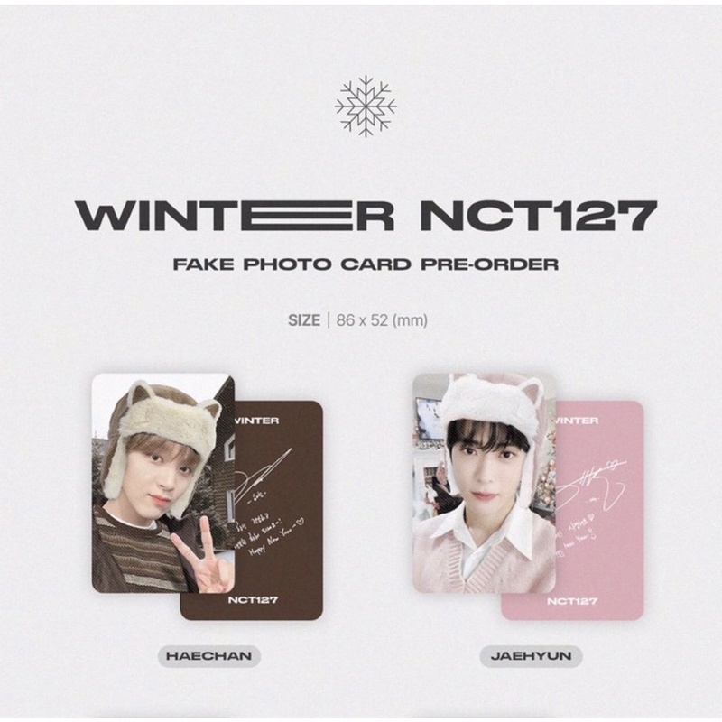 Sharing PC winter NCT 127 fake photocard kfans