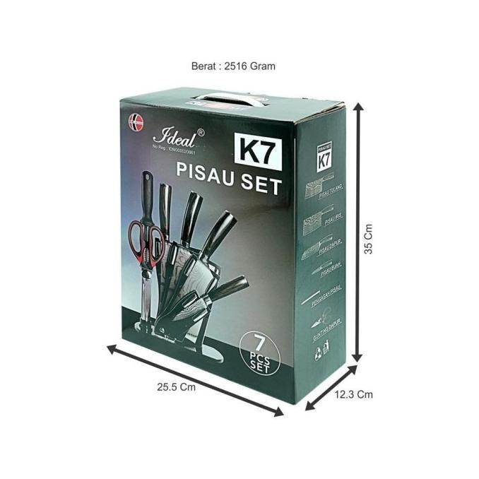 Set knife chef/pisau set dapur DR