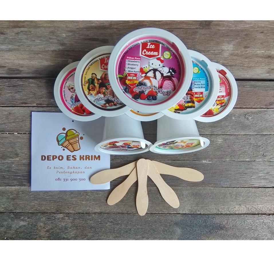 

⇬ Paket Cup Es Krim 60 ml Plastik Putih (Ice Cream Cup) れ