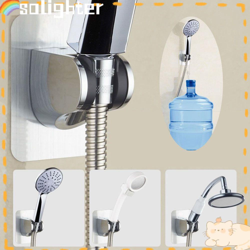 Solighter Shower Head Holder Tempel Dinding Rumah Base Showerhead Stand