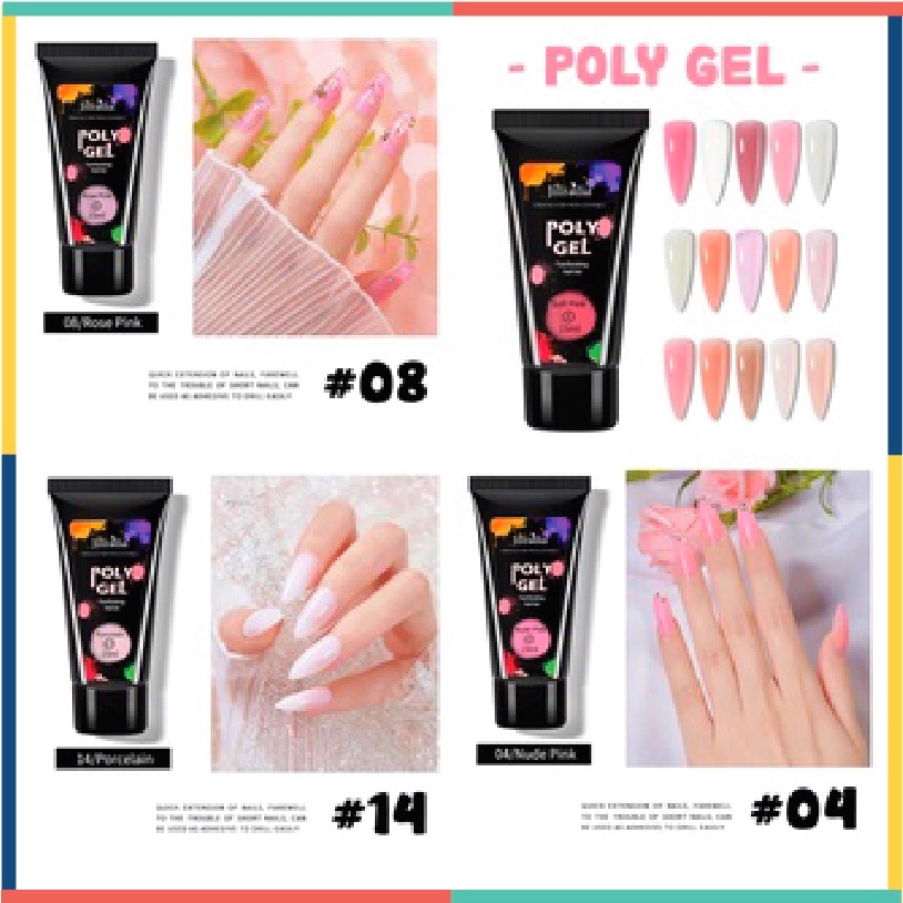 JILLRADIA POLYGEL Poly Gel Cat Kuku Nail Acrylic Extension 15ml KU017