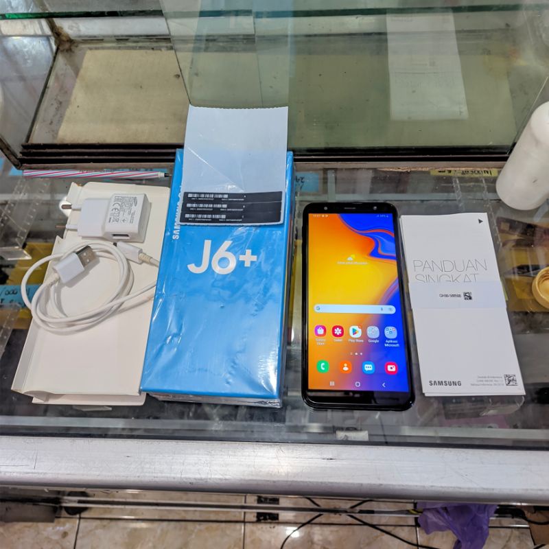 (Terjual Offline)Samsung Galaxy J6 plus J6+ 4/64 Lengkap Ex Garansi Resmi SEIN second bekas murah
